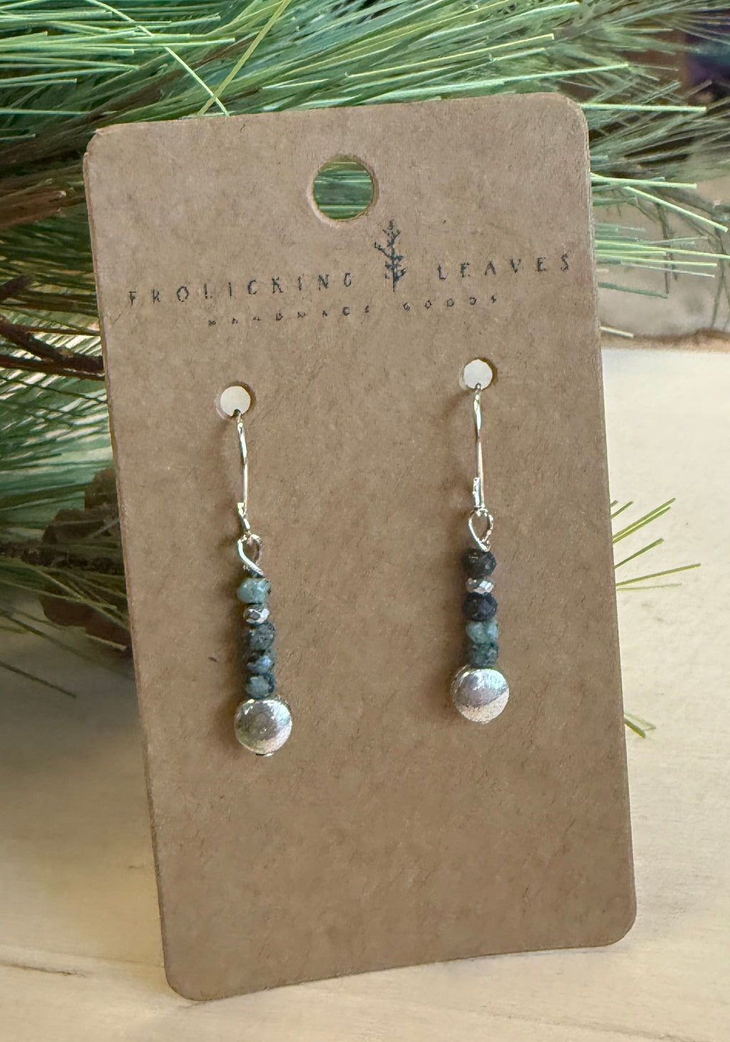 African Turquoise Earrings