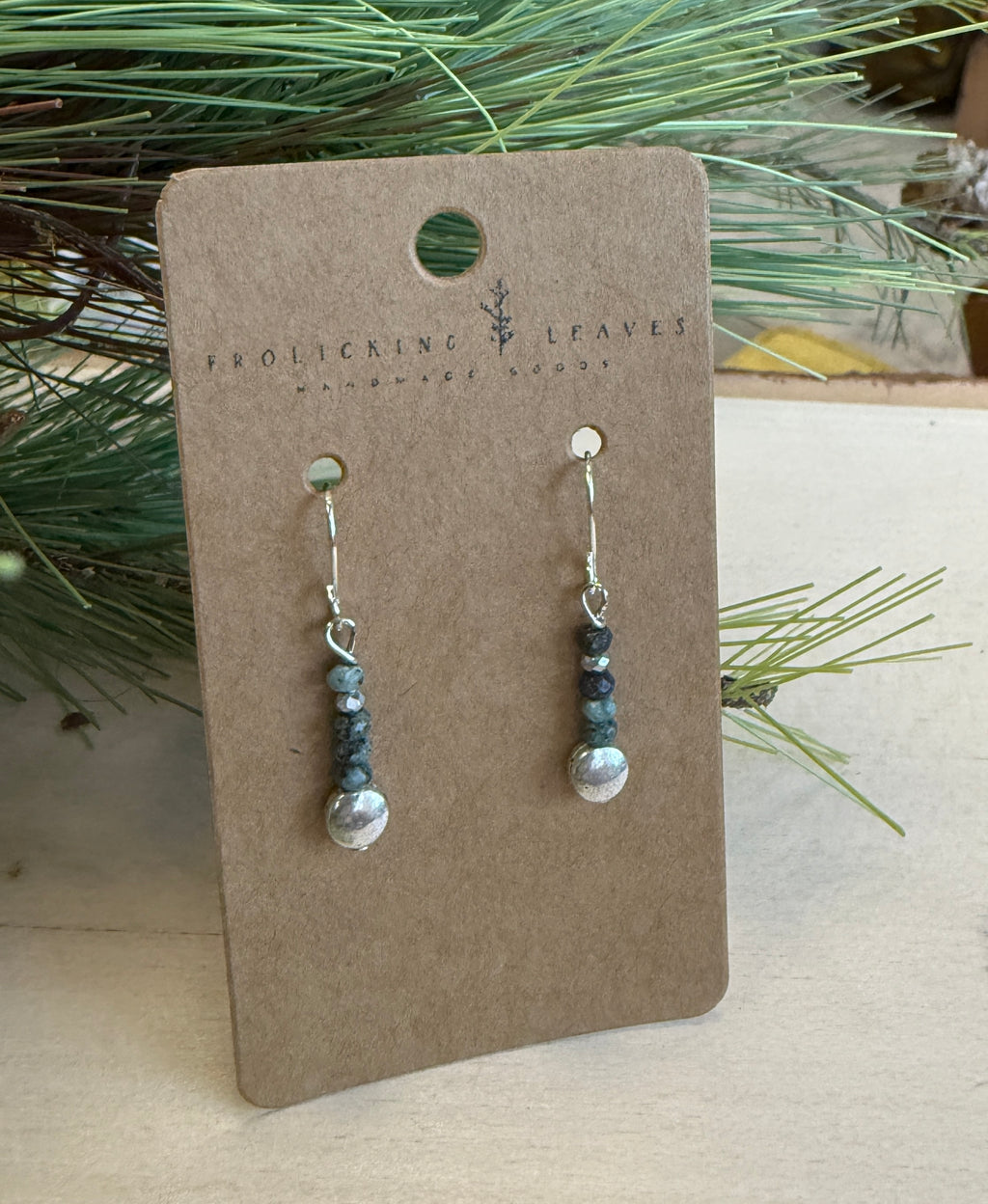 African Turquoise Earrings