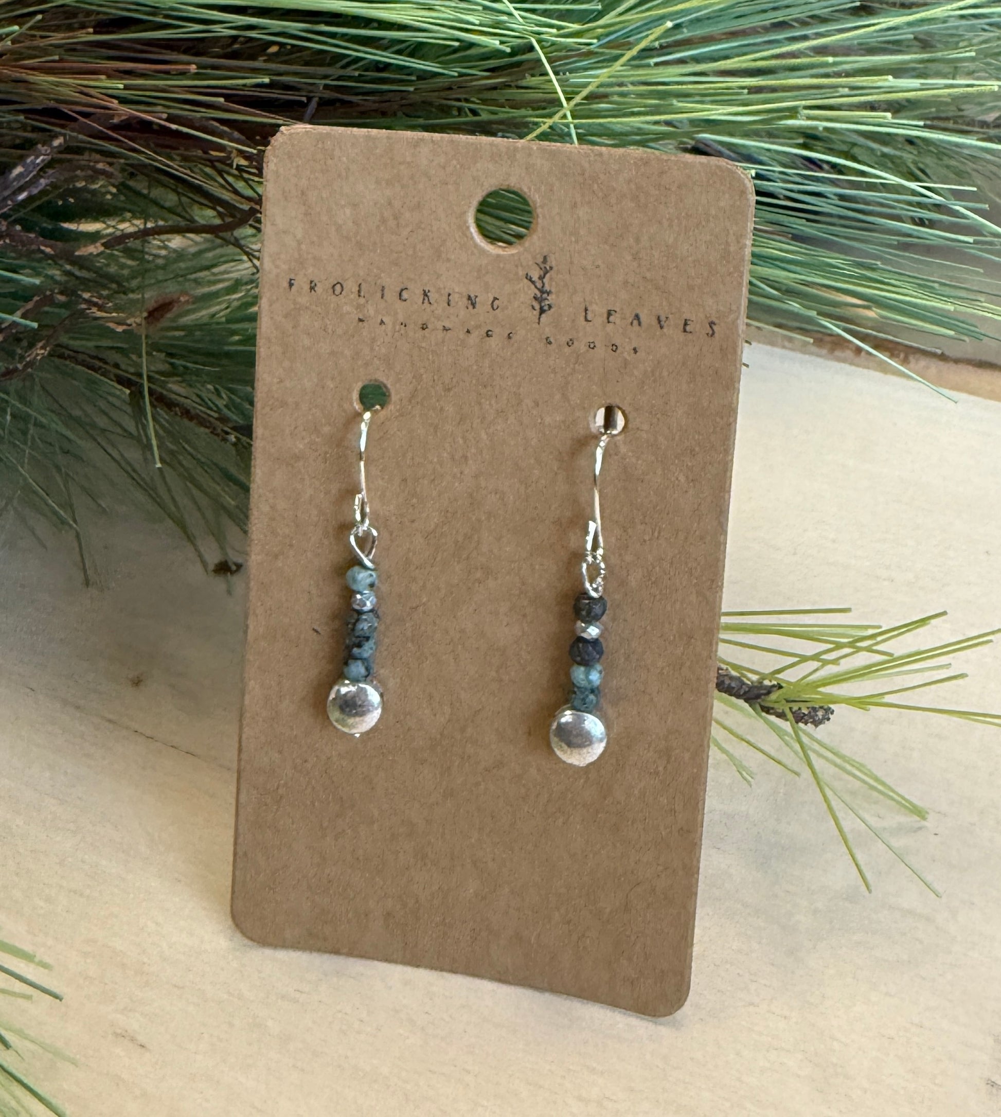 African Turquoise Earrings
