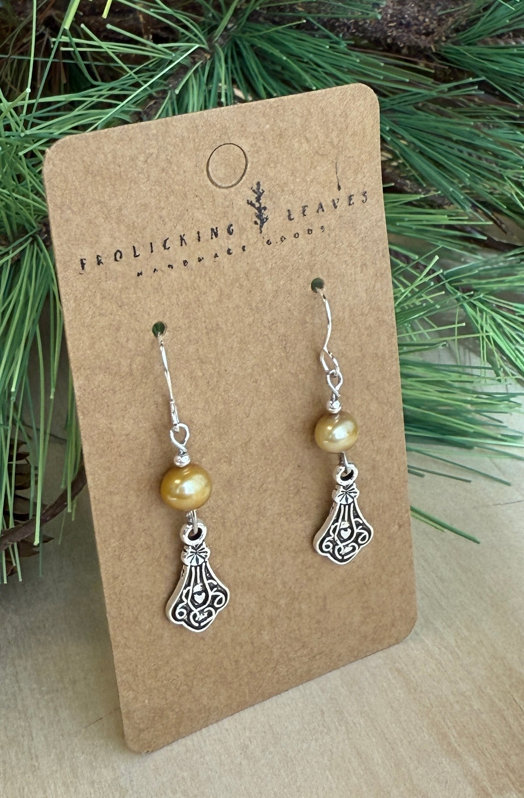 Freshwater Champagne Pearl Earrings