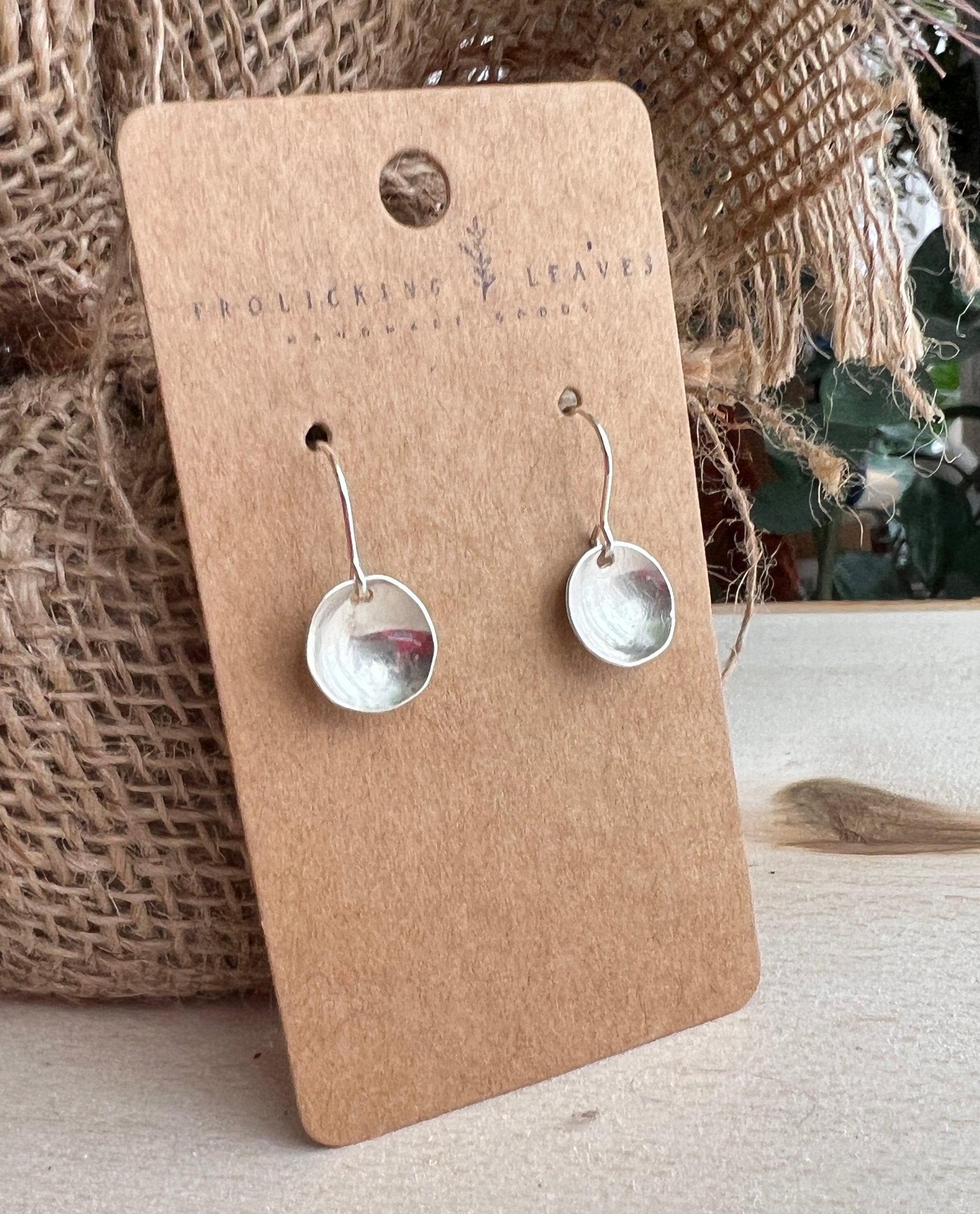 Sterling Silver Bowl Earrings