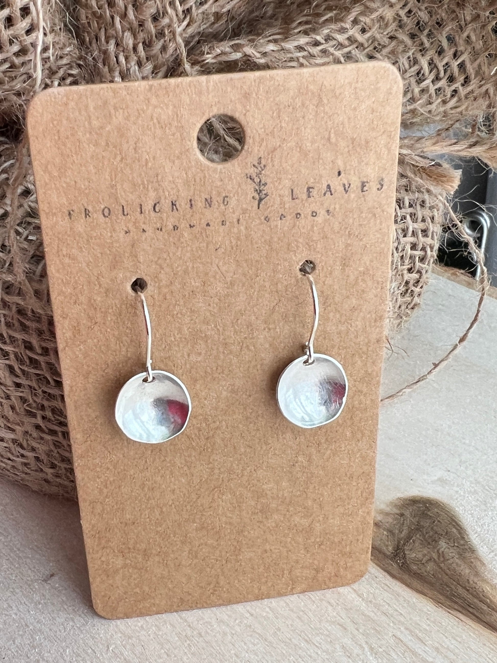 Sterling Silver Bowl Earrings