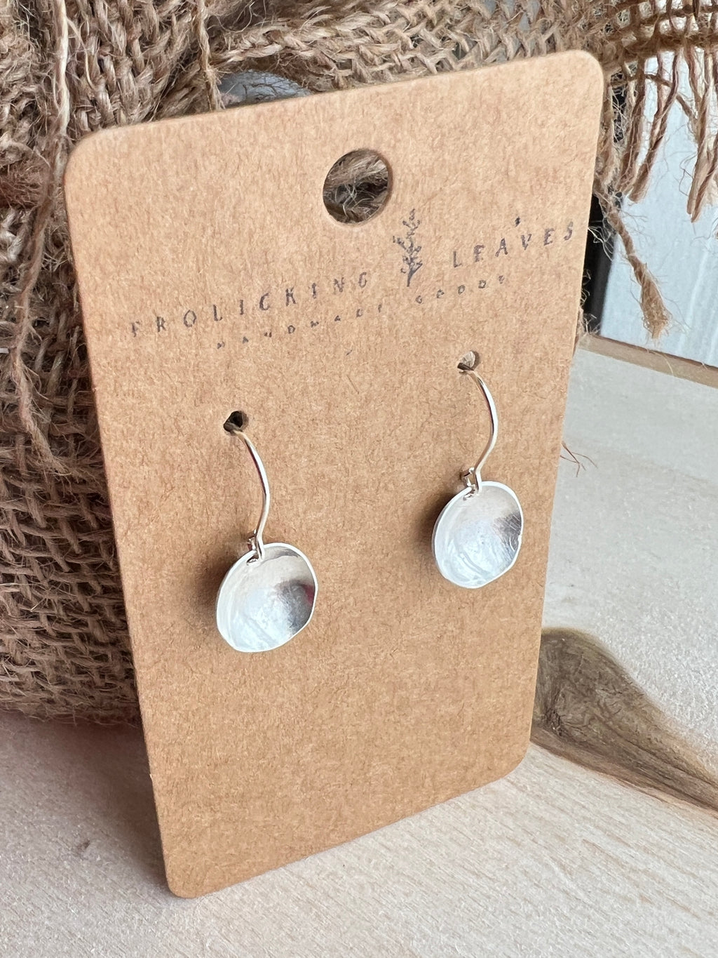 Sterling Silver Bowl Earrings