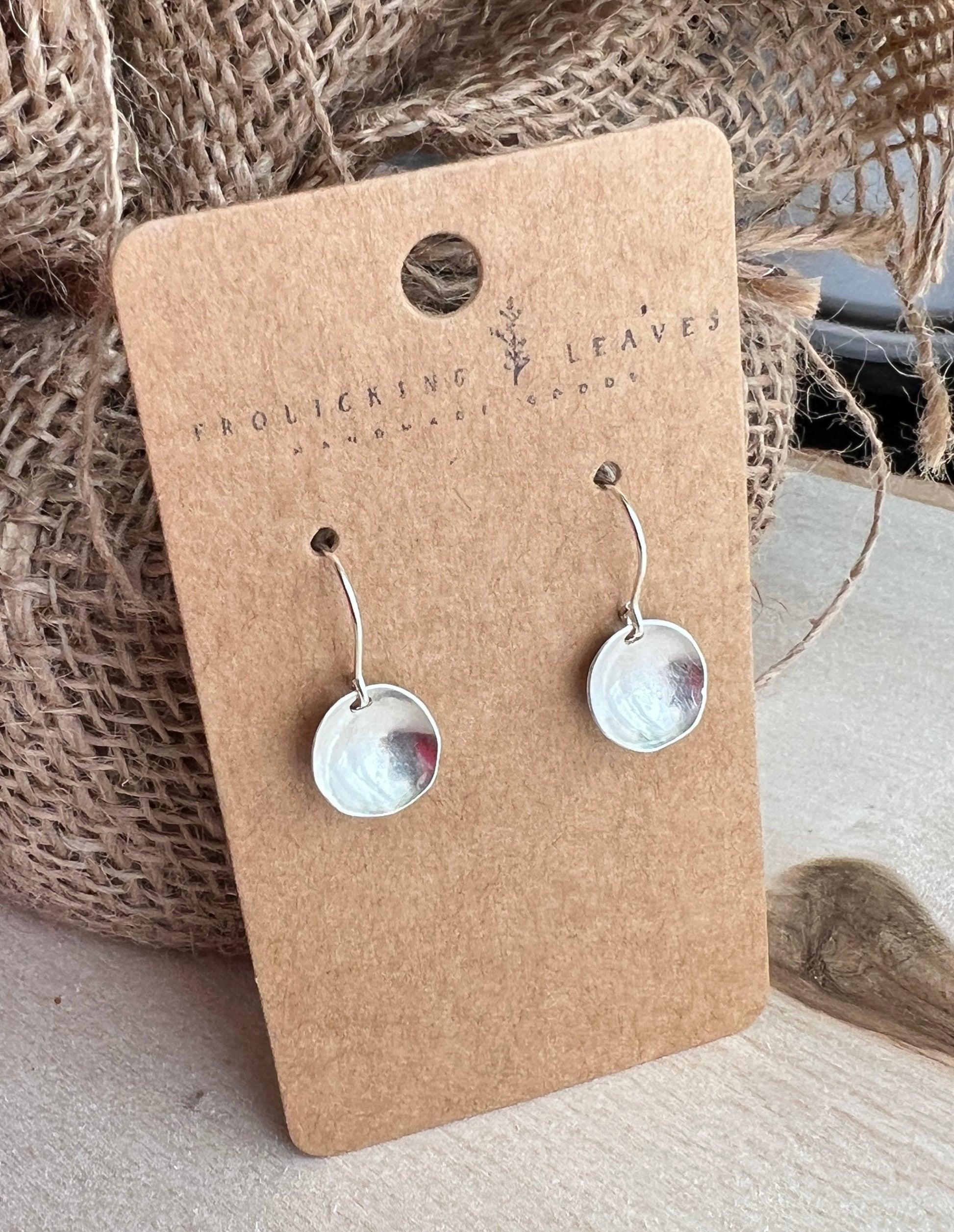 Sterling Silver Bowl Earrings
