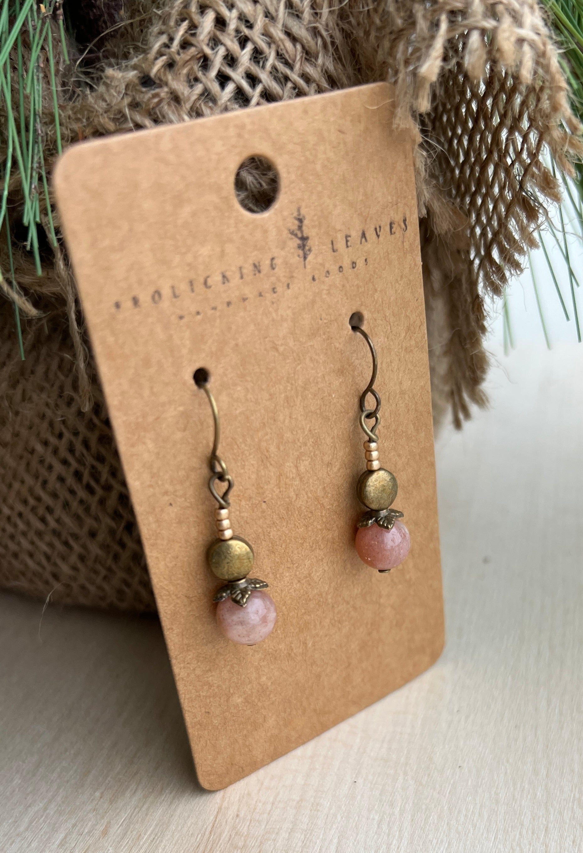 Sunstones Bronze Earrings