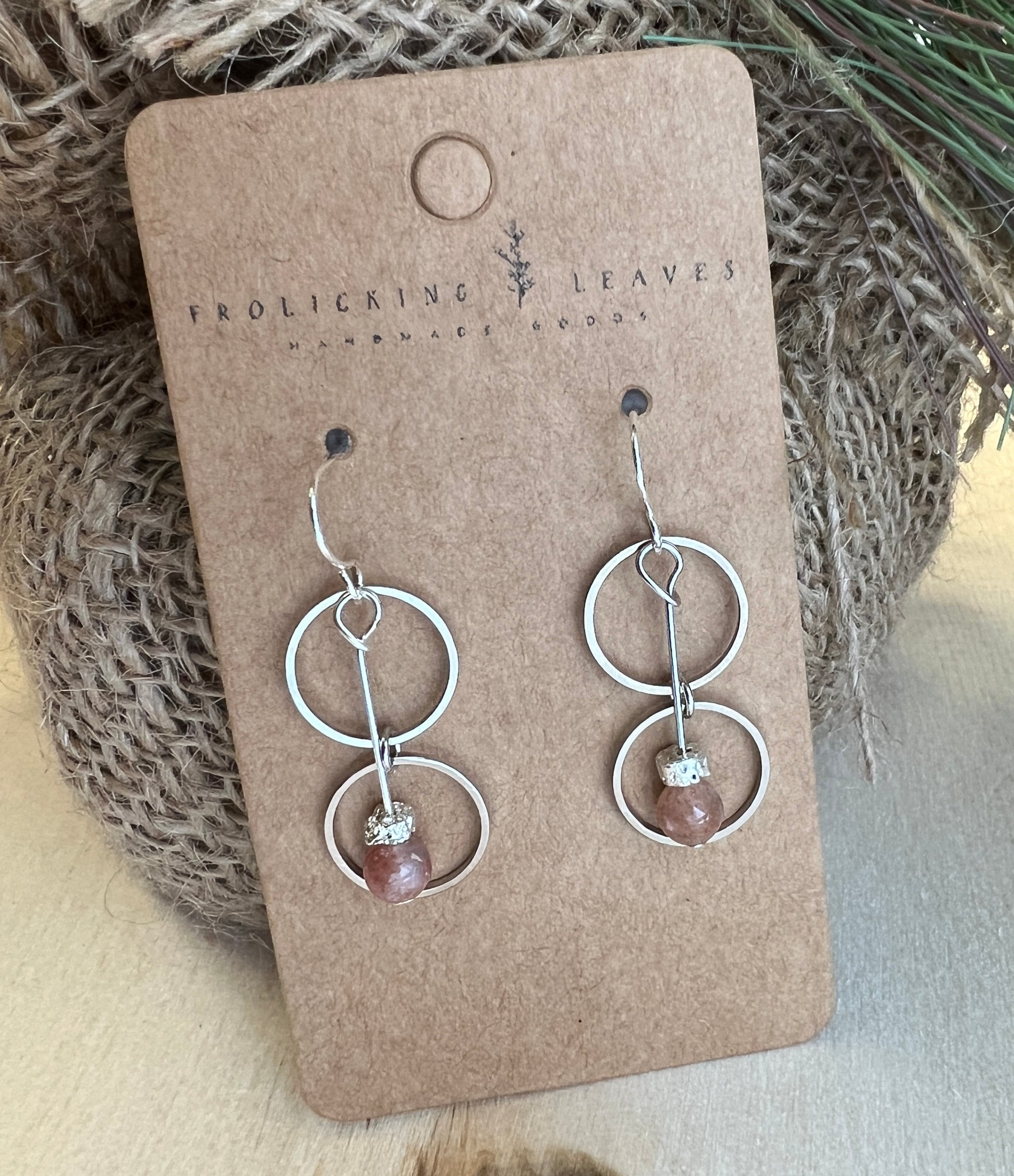 Sunstone Dangle Earrings