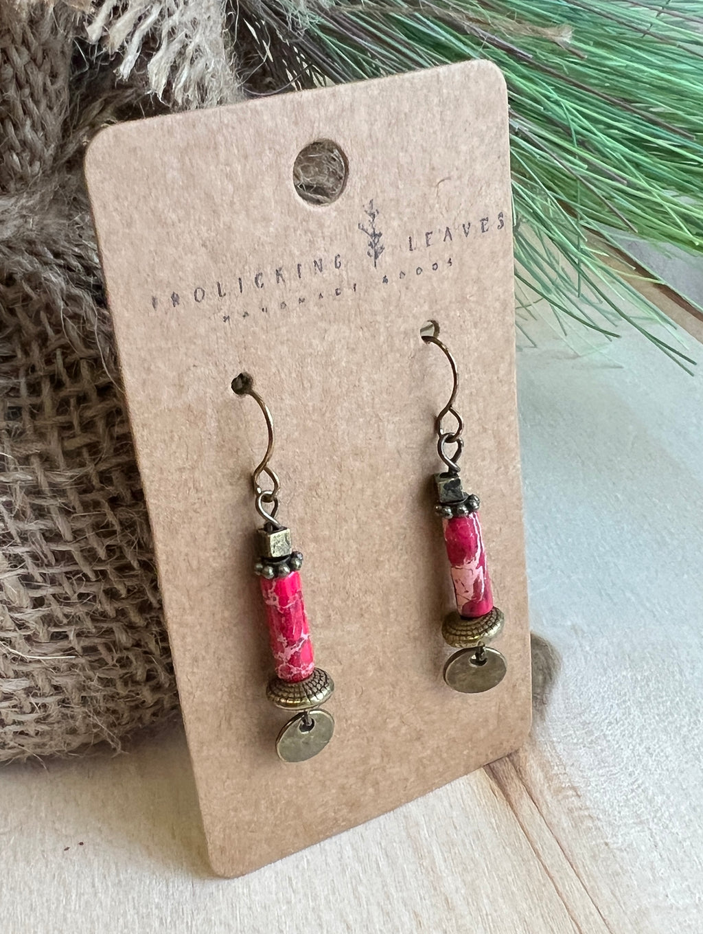 Red Sea Sediment Jasper Earrings