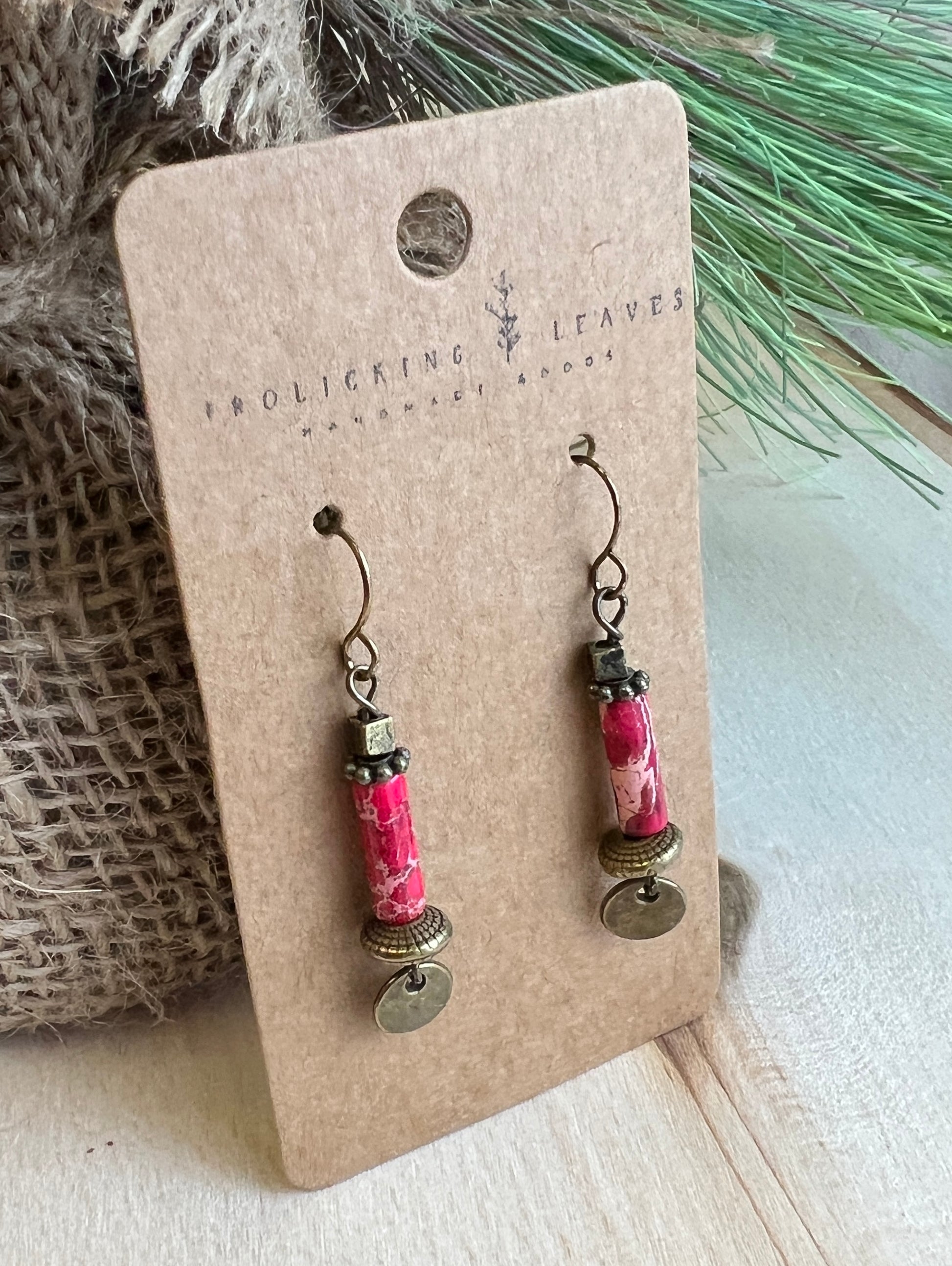Red Sea Sediment Jasper Earrings
