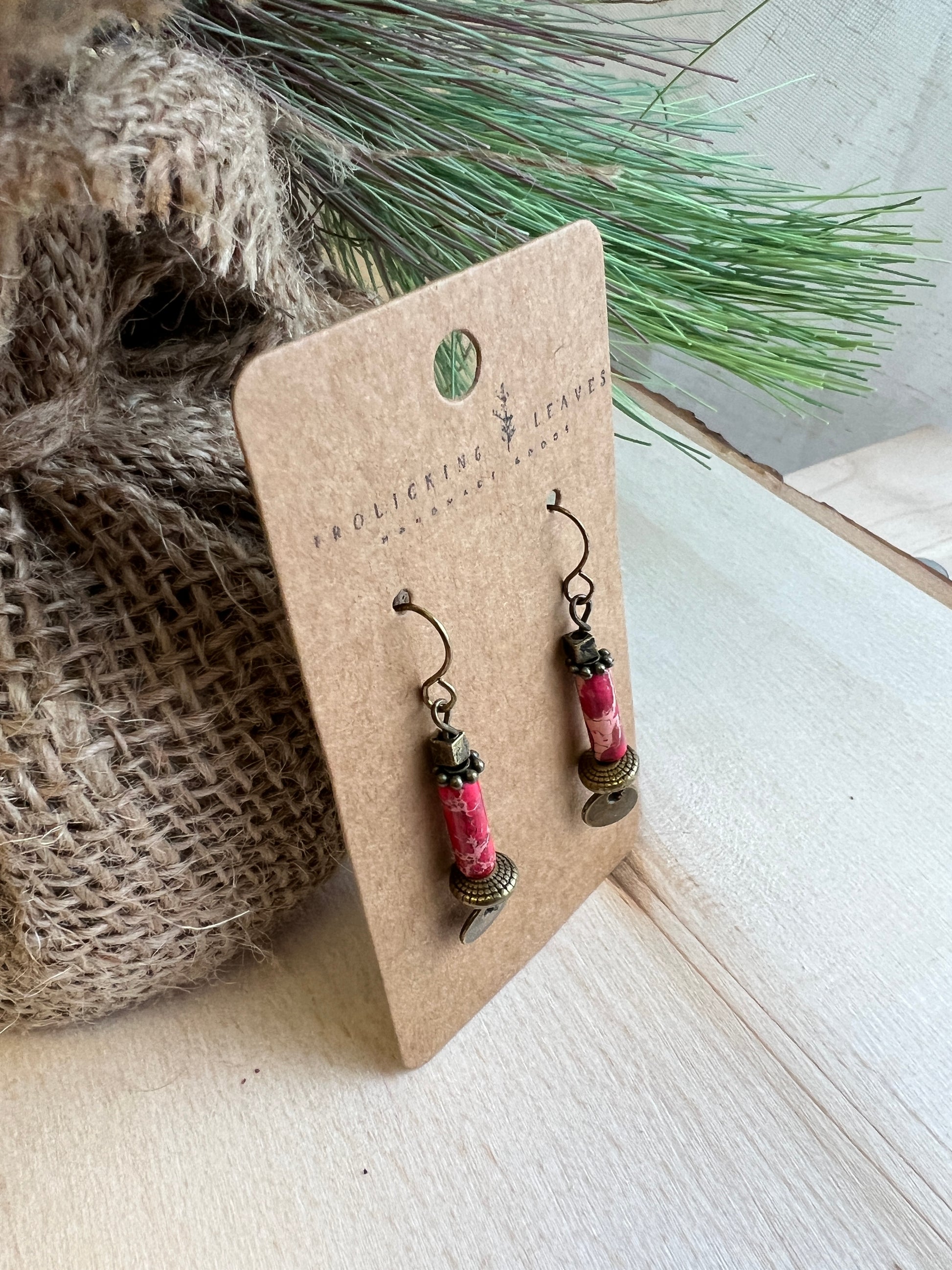 Red Sea Sediment Jasper Earrings