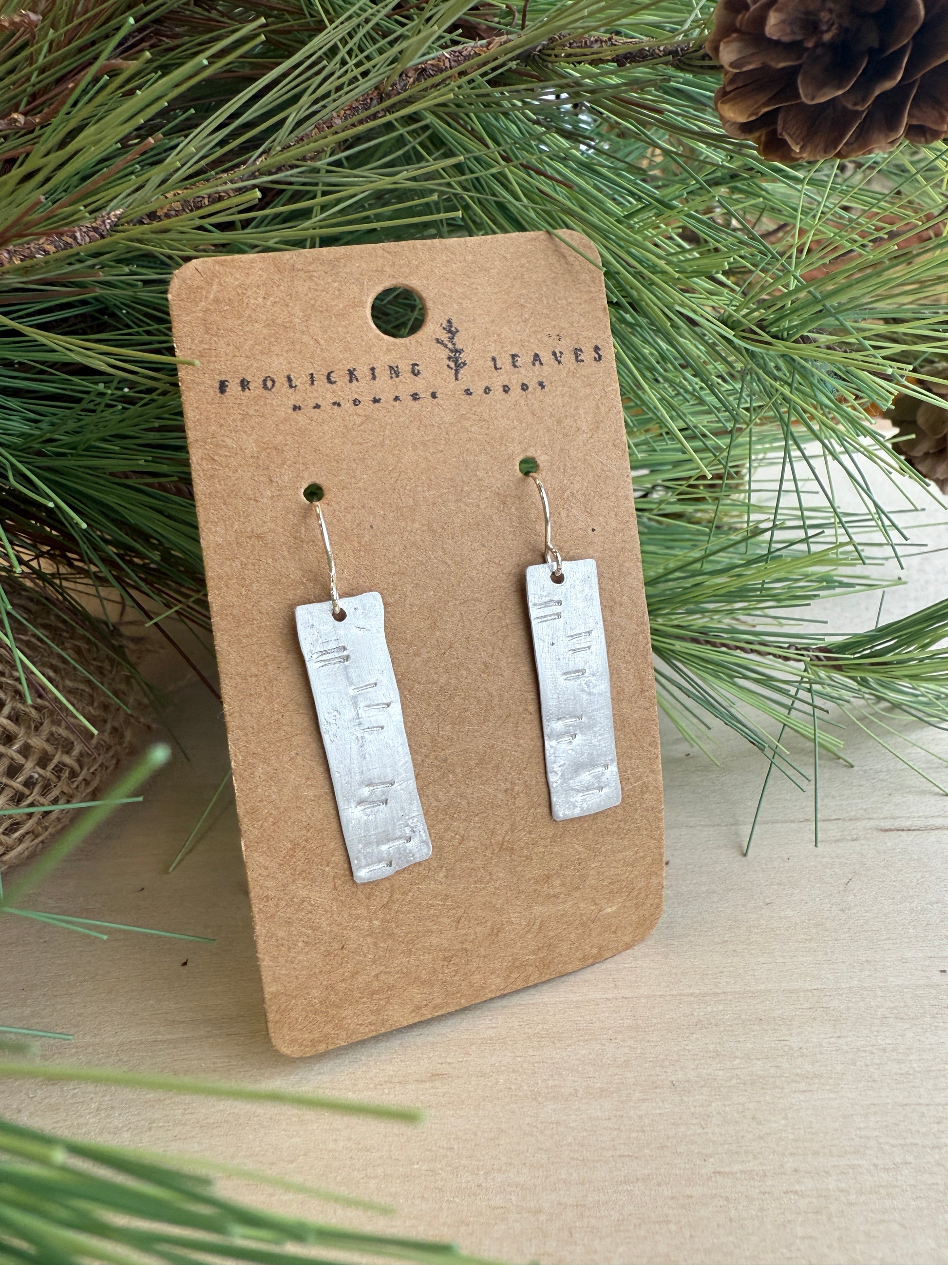 Sterling Silver Birch Earrings