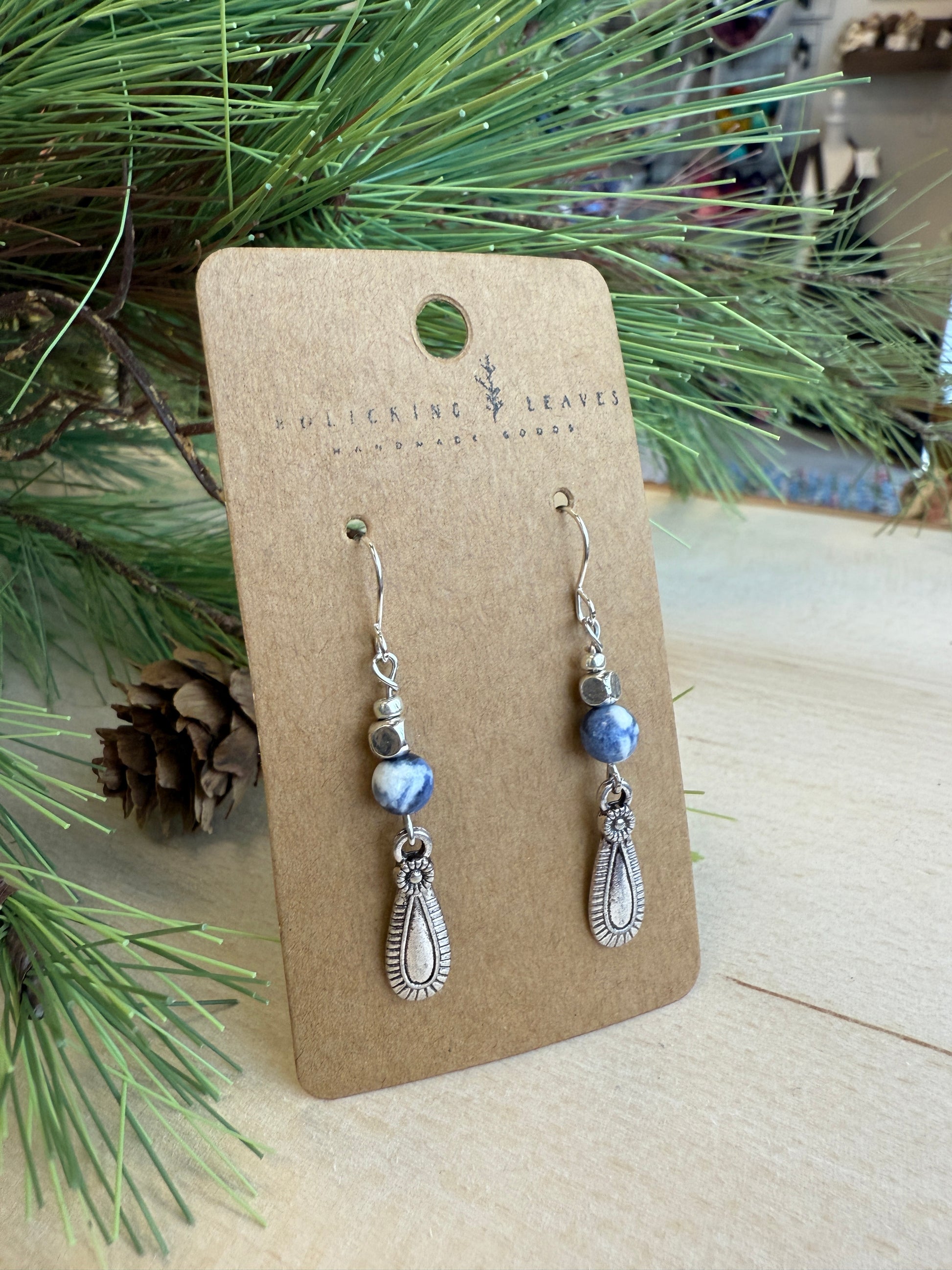 Sodalite Boho Earrings