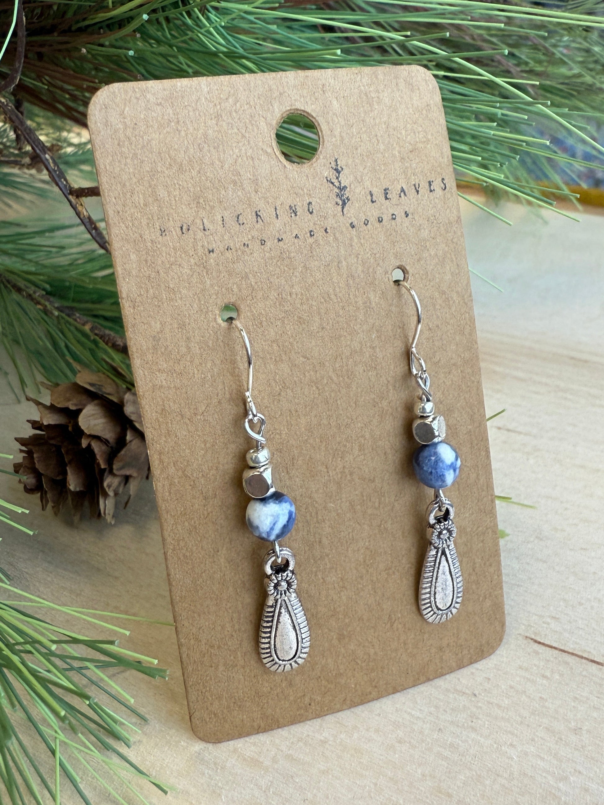 Sodalite Boho Earrings