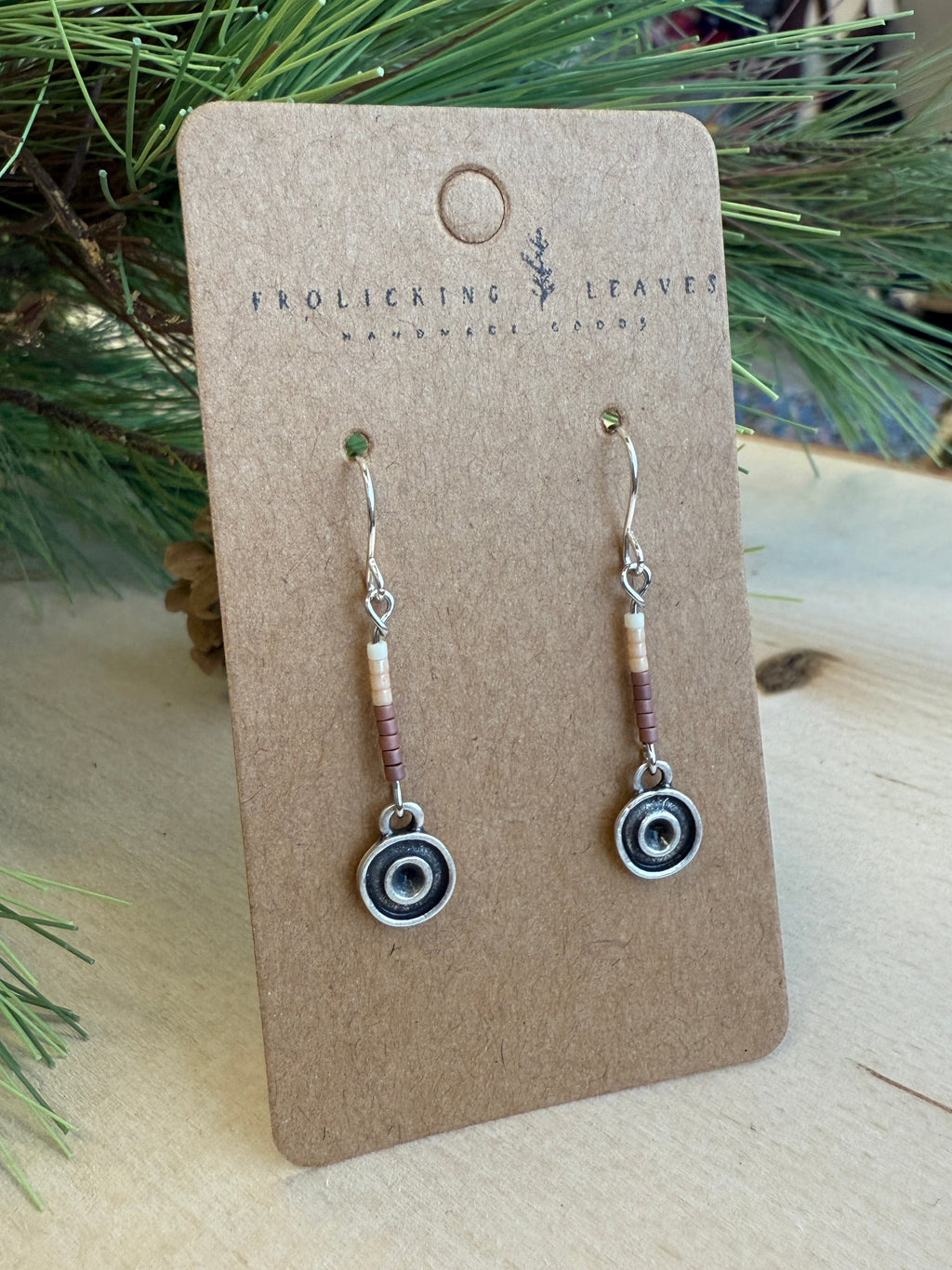 Mauve Shell Drop Earring