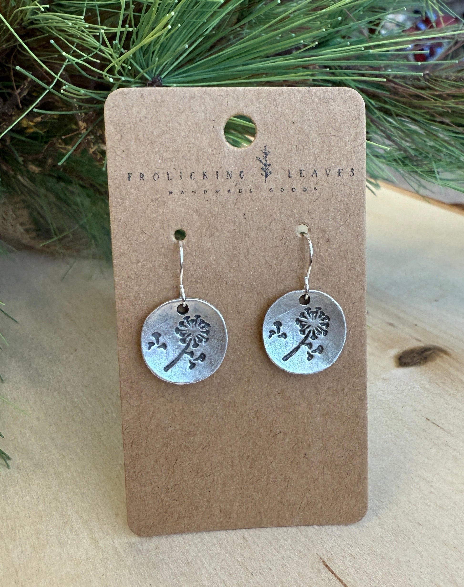 Dandelion Charm Earrings