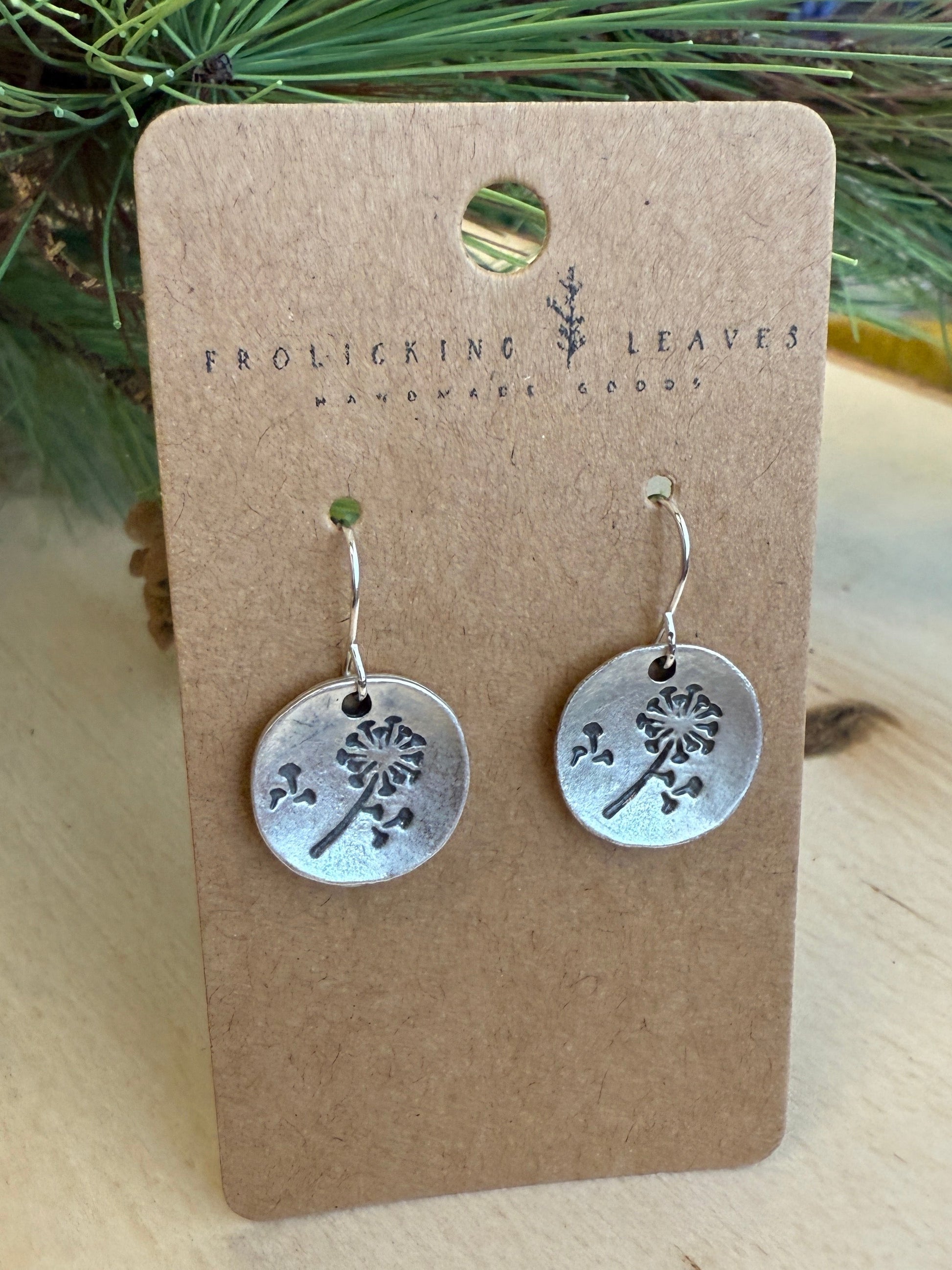 Dandelion Charm Earrings