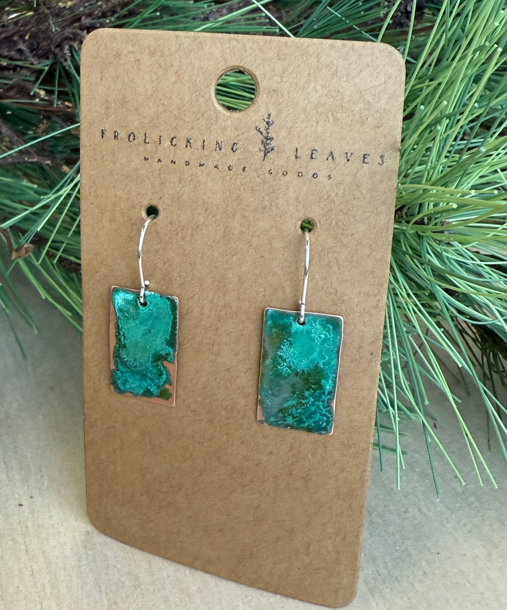 Patina Copper Earrings