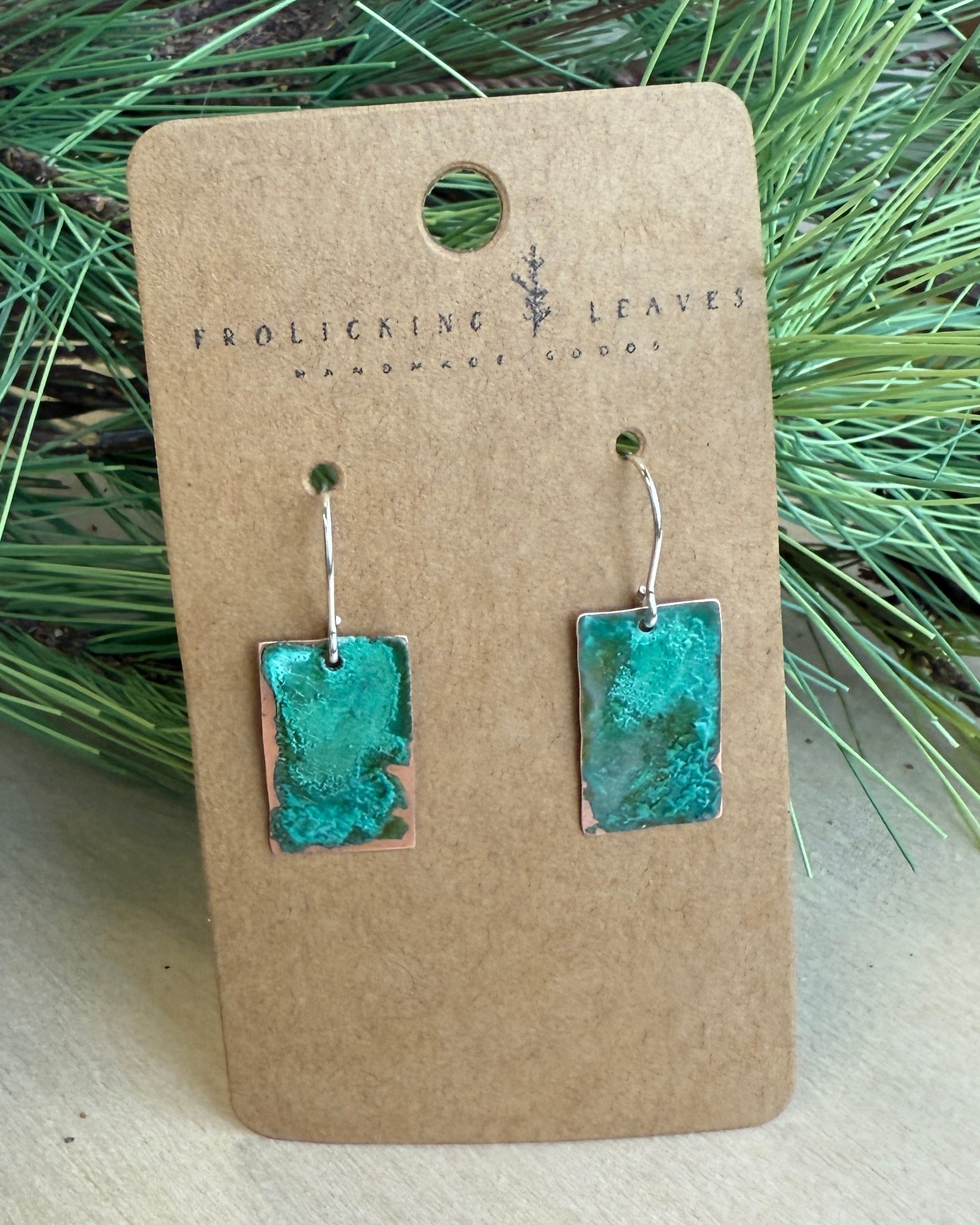 Patina Copper Earrings
