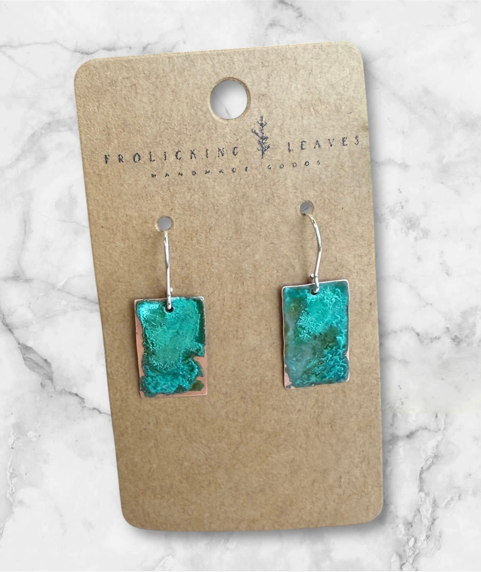 Patina Copper Earrings