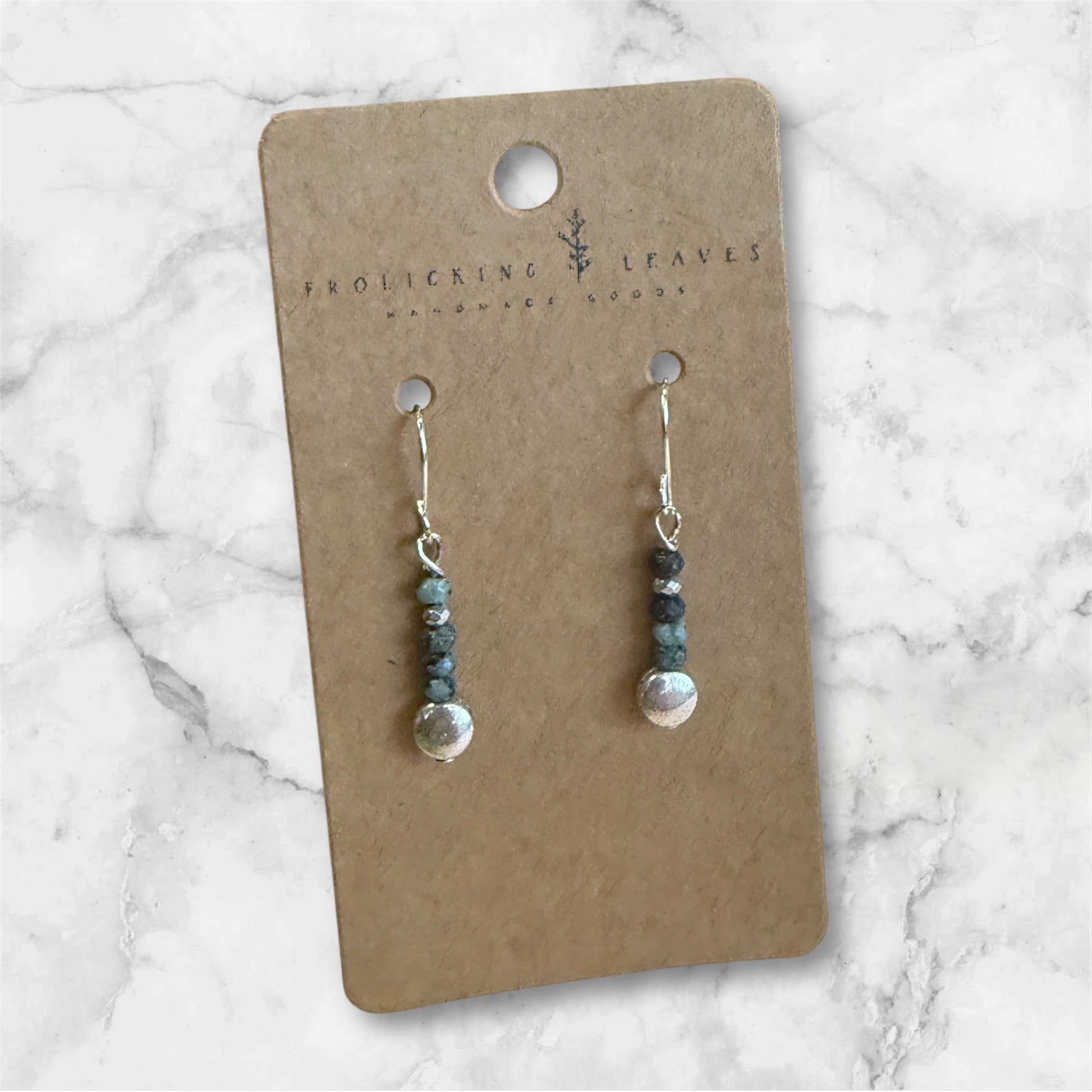 African Turquoise Earrings